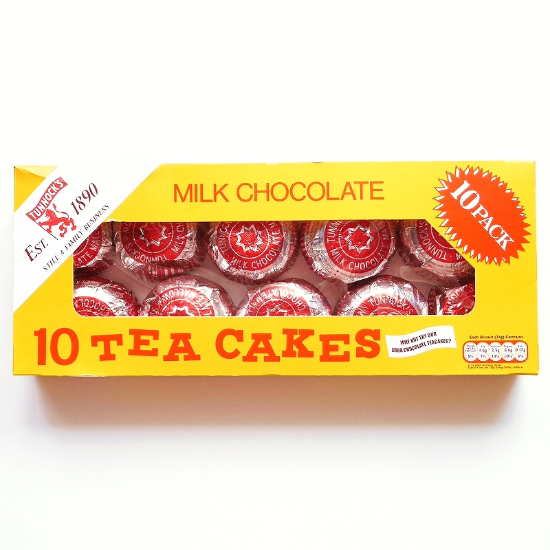 タンノック　ミルクチョコレートティーケーキ　10個　Tunnock's Milk Chocolate Teacakes