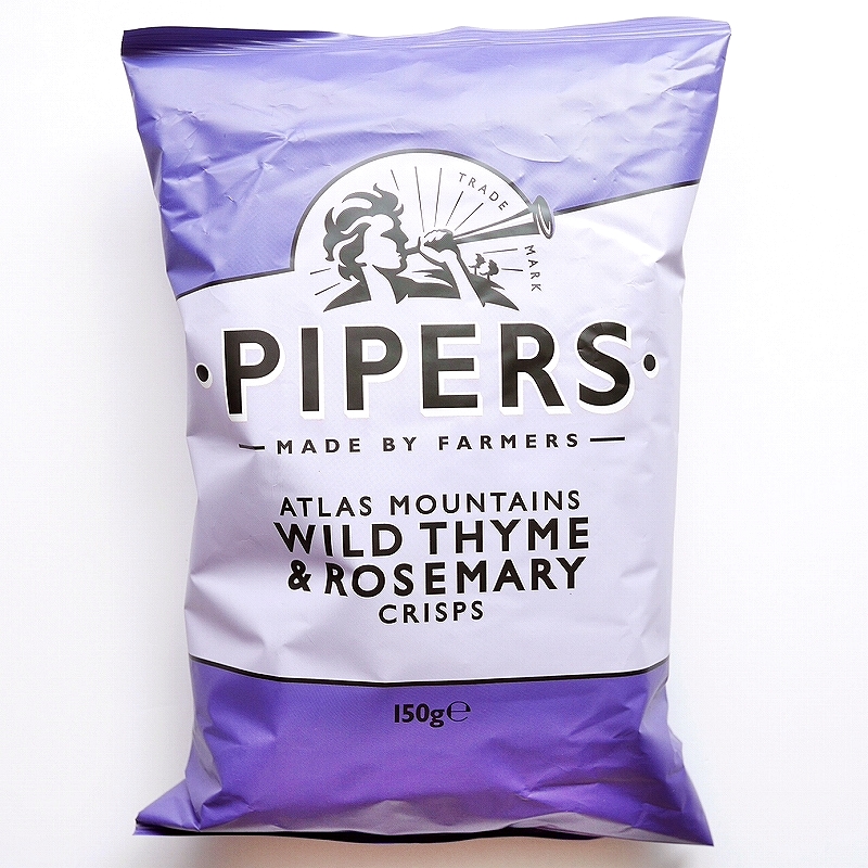 パイパーズ　ポテトチップス　ワイルドタイム＆ローズマリー　Pipers Wild Thyme & Rosemary
