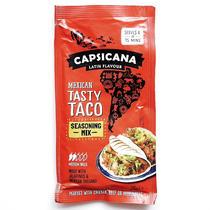 メキシカンテイスティタコシーズニングミックス　Capsicana Tasty Taco Seasoning Mix