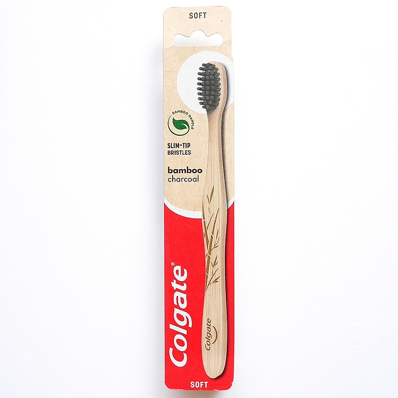 コルゲート　バンブーチャコール歯ブラシ　ソフト　竹炭入り　Colgate Bamboo Charcoal SOFT