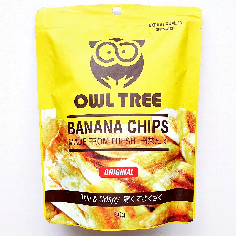 オウルツリー　バナナチップス　OWL TREE BANANA CHIPS 60g