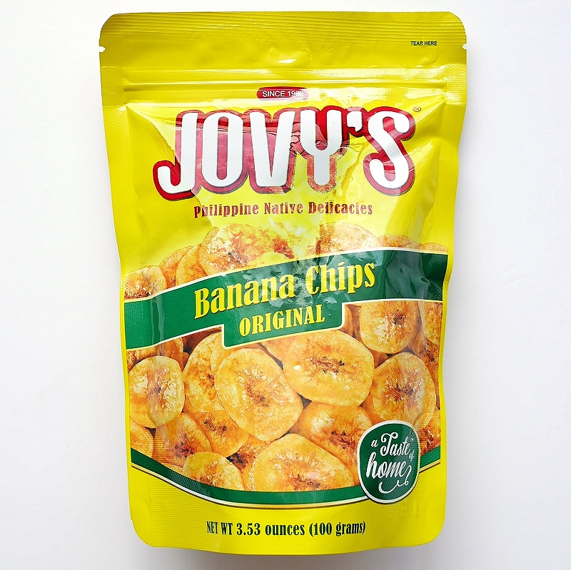 ジョビーズ　バナナチップス　JOVY’S Banana Chips ORIGINAL 100g