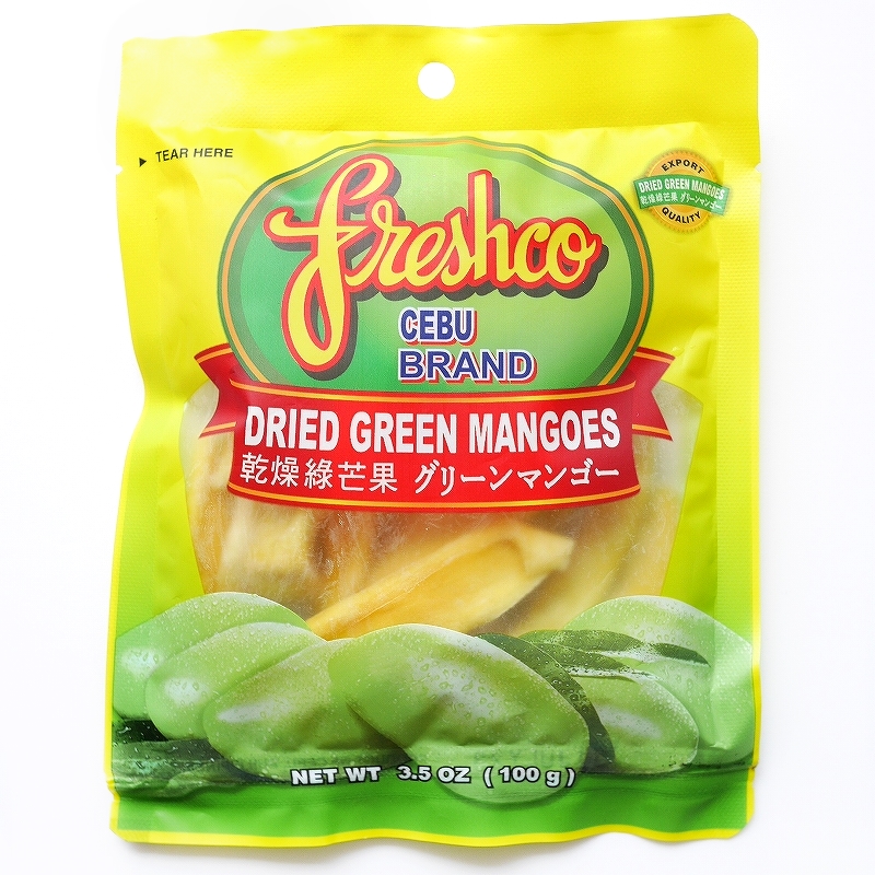 freshco CEBU BRAND DRIED GREEN MANGOES 100g　ドライグリーンマンゴー