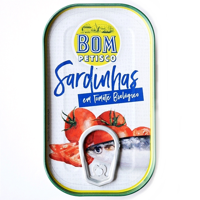 BOM PETISCO Sardinhas em Tomate　イワシのトマト煮　トマト入りイワシ缶