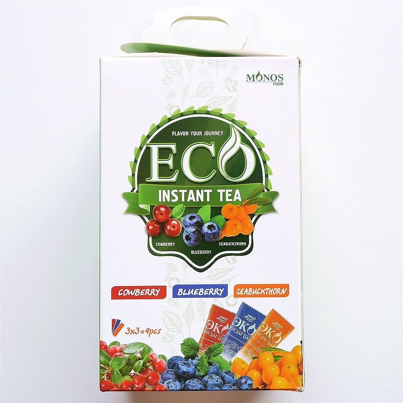 MONOS FOOD ECO INSTANT TEA　エコインスタントティー　カウベリー　ブルーベリー　シーバックソーン