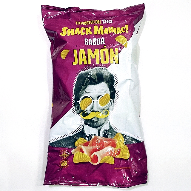 スナックマニアック　ポテトチップス　生ハム味　Snack Maniac! SABOR JAMON