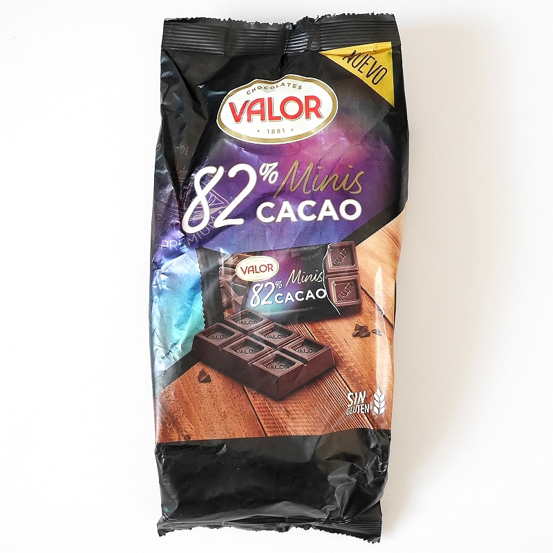バロール　82%カカオ　ミニチョコレートタブレット　VALOR 82% Minis CACAO