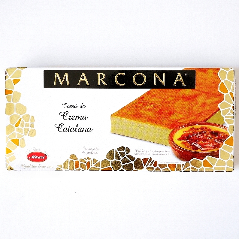 マルコナ　トゥロン　クレマカタラーナ味ヌガー　Mauri MARCONA Torró de crema catalana