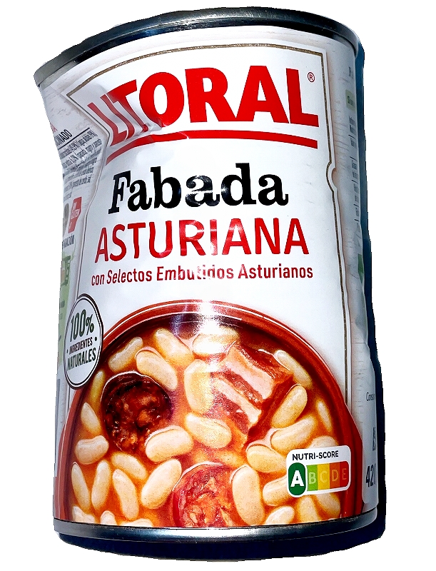 LITORAL Fabada Asturiana　ファバーダ・アストゥリアーナ　インゲン豆とチョリソーの煮込みの缶詰