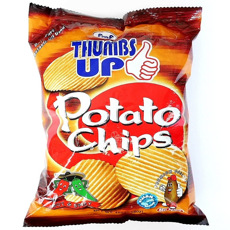 fmf Thumbs Up Potato Chips 45g　サムズアップ　ポテトチップス　ホット＆スパイシー