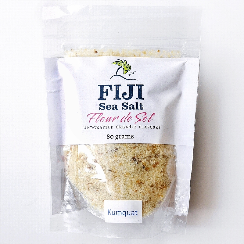 FIJI Sea Salt Fleur de Sel Kumquat 80g　フィジーシーソルト　フルールドセル　金柑塩