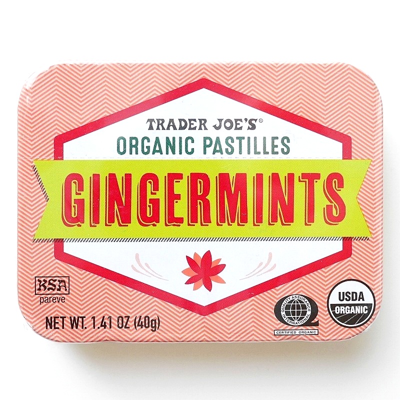トレーダージョーズ　オーガニックジンジャーミント　Trader Joe's Organic Gingermints