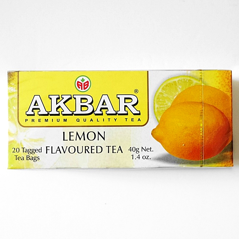 Akbar Lemon flavoured tea　アクバル　レモンティー　ティーバッグ　20袋入り