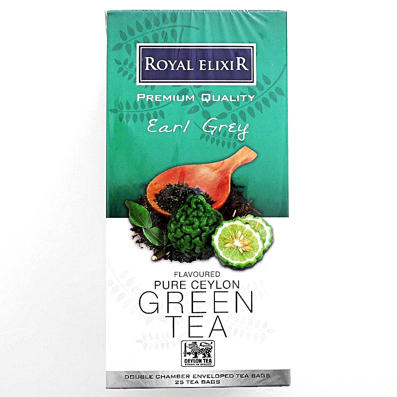 ROYAL ELIXIR GREEN TEA Earl Grey　ピュアセイロングリーンティーアールグレイ　ティーバッグ