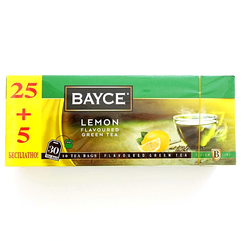 BAYCE LEMON FLAVOURED GREEN TEA　レモンティー　グリーンティー　ティーバッグ