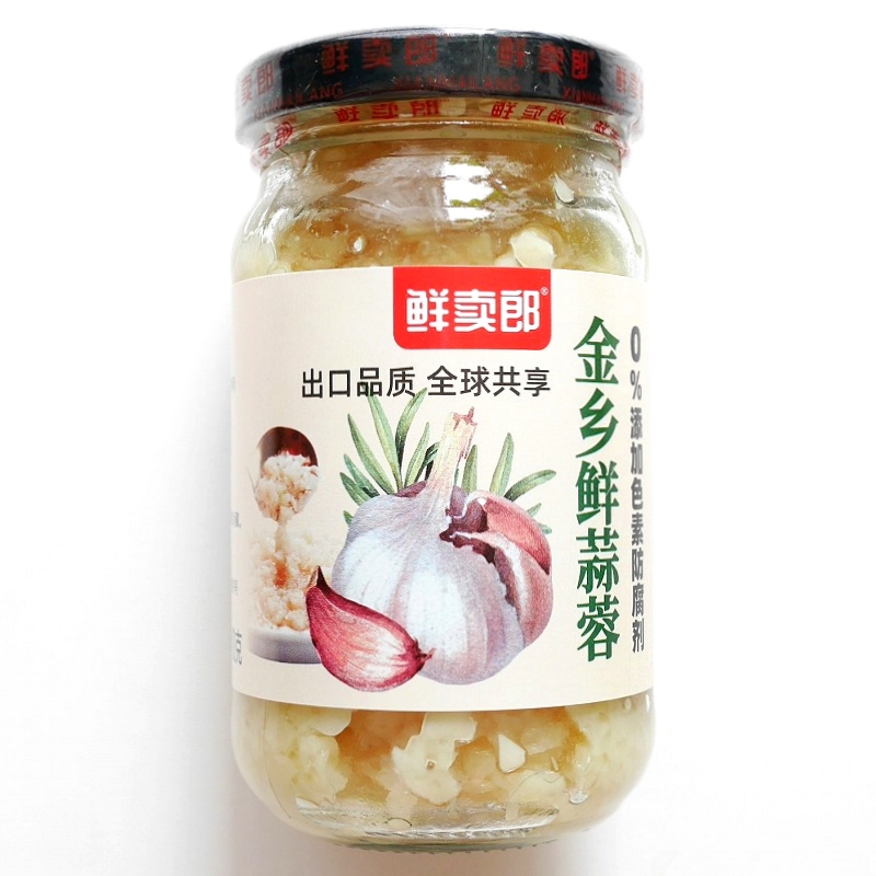 鲜卖郎　金乡鲜蒜蓉　半固形にんにくペースト　210g