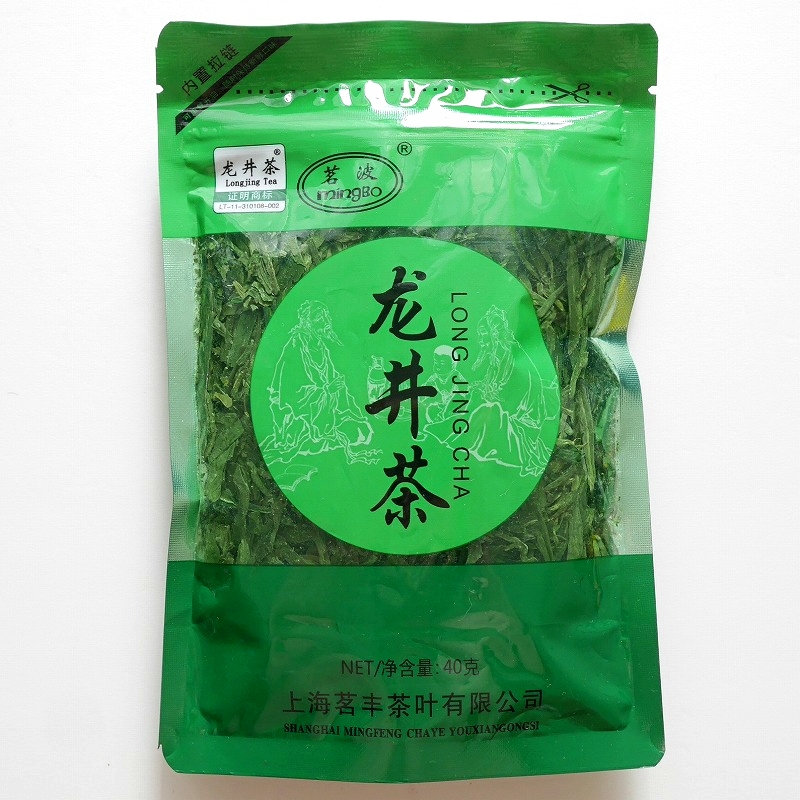 茗波　mingBO　龙井茶　龍井茶　LONG JING CHA　ロンジン茶　40g