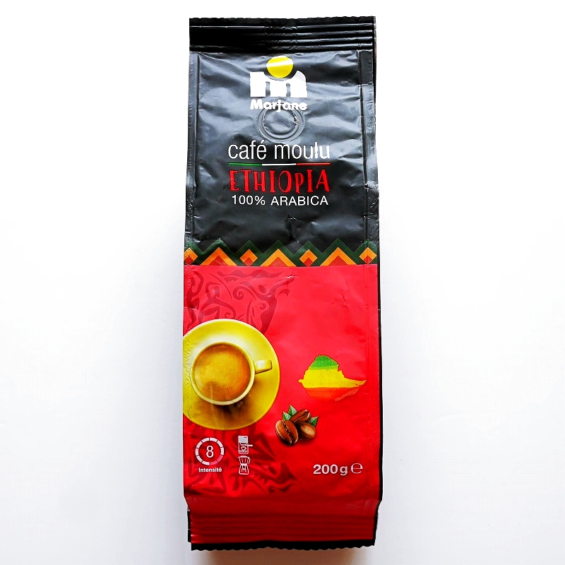 Marjane cafe moulu ETHIOPIA　マルジャン　エチオピア　100%アラビカ　コーヒー　粉　200g