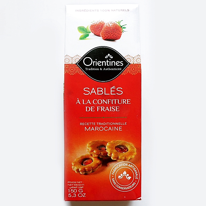 orientines いちごコンフィチュールサブレ モロッコ SABLES FRAISE MAROCAINE