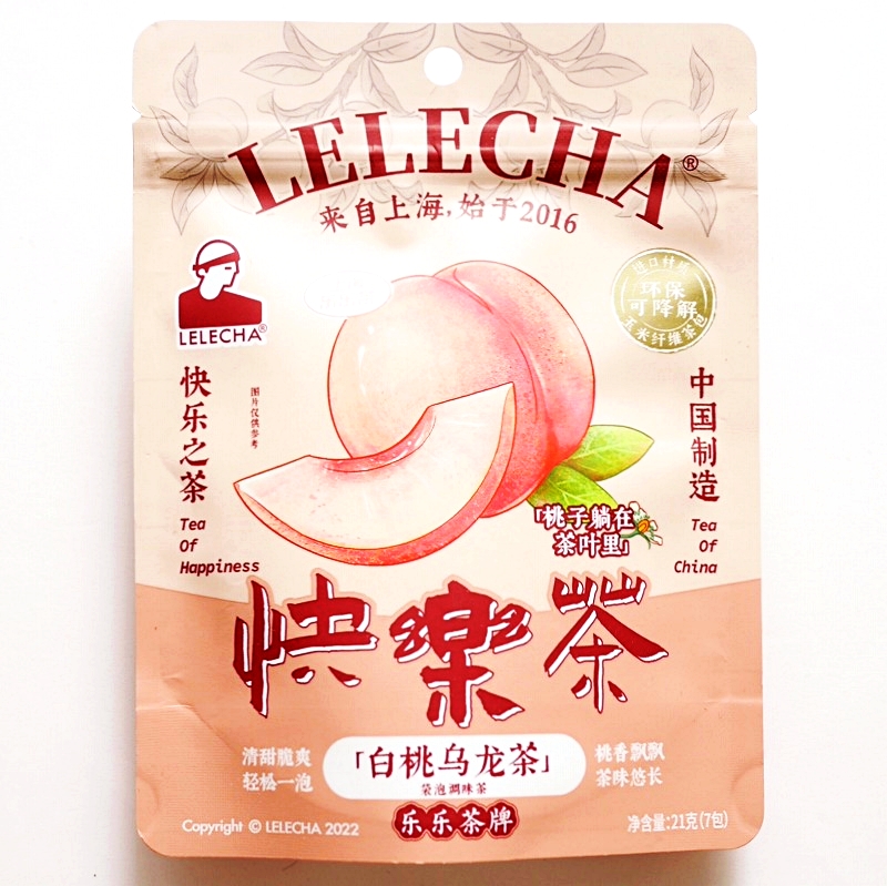 LELECHA　快楽茶　白桃烏龍茶　７袋21g
