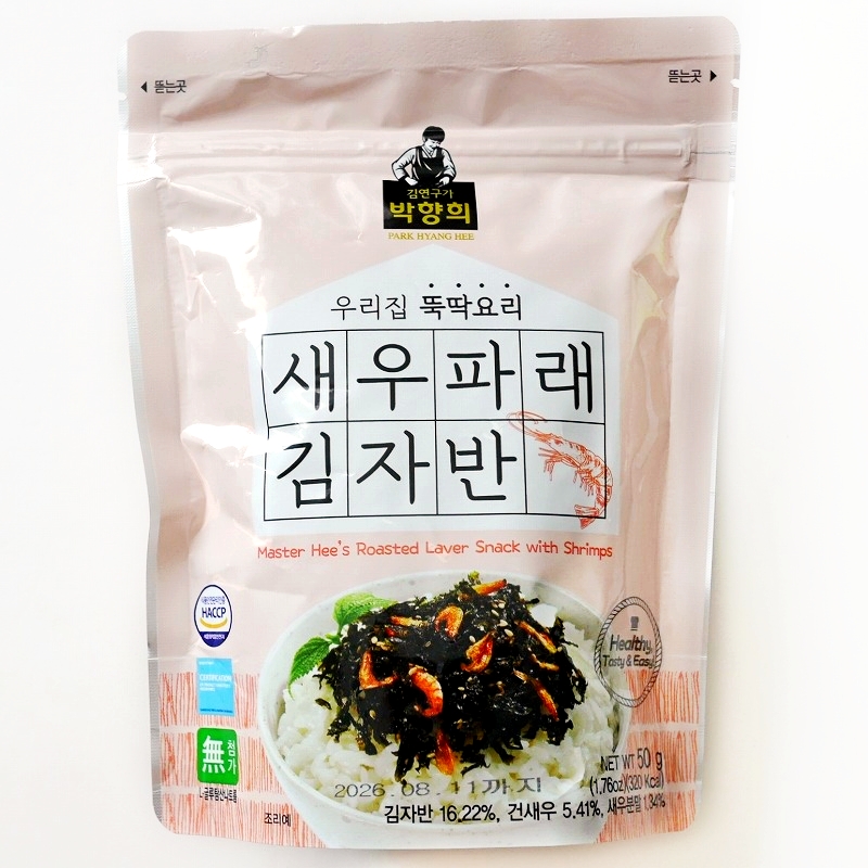 パクヒャンヒ海苔　キムジャバン　エビ味　海老味　韓国のりふりかけ