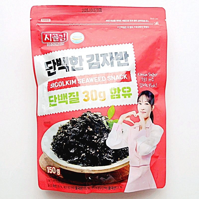 SIGOLKIM SEAWEED SNACK　タンパク質入り韓国のりふりかけ　プロテイン入り　단백한 김자반