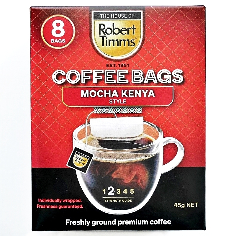 ロバートティムズ　コーヒーバッグ　モカケニア　８袋入り　Robert Timms COFFEE BAGS