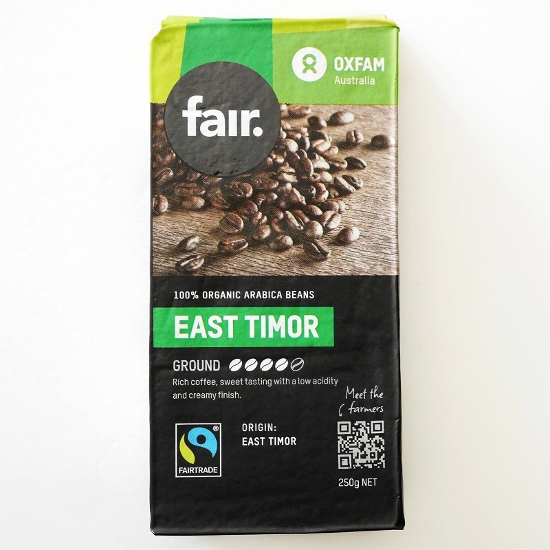オックスファムオーストラリア　フェアコーヒー　東ティモール　粉　Oxfam fair East Timor 250g