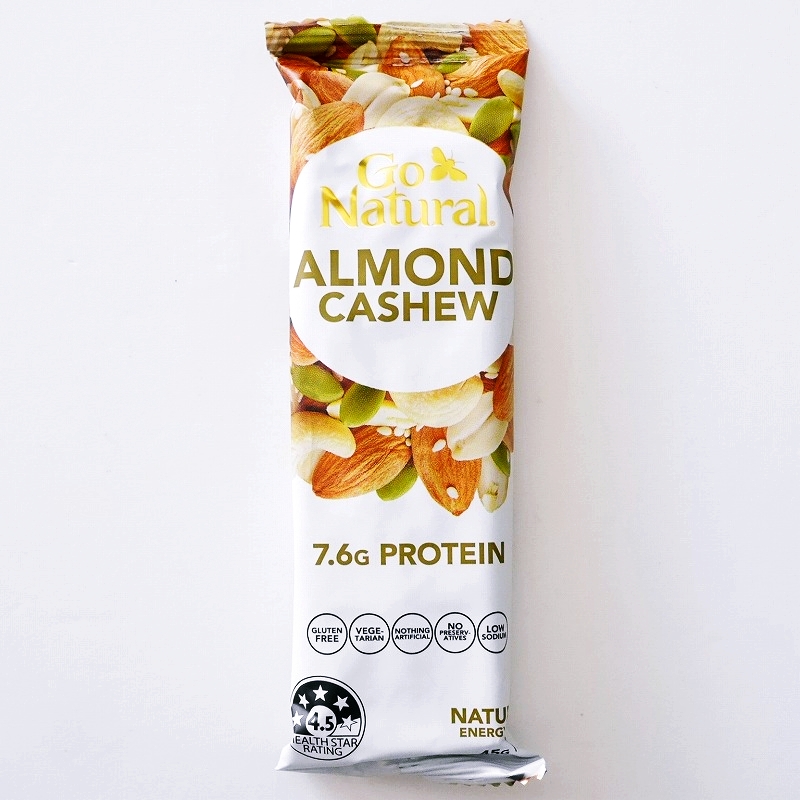 ゴーナチュラル　アーモンドカシュー　7.6gプロテイン　ナッツバー　Go Natural ALMOND CASHEW