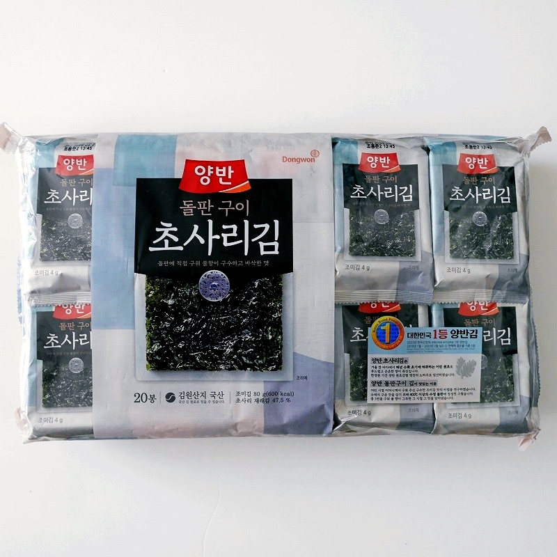 ドンウォン　ヤンバン　チョソリ　早摘み石焼き海苔　20袋　Dongwon　초사리김　韓国海苔