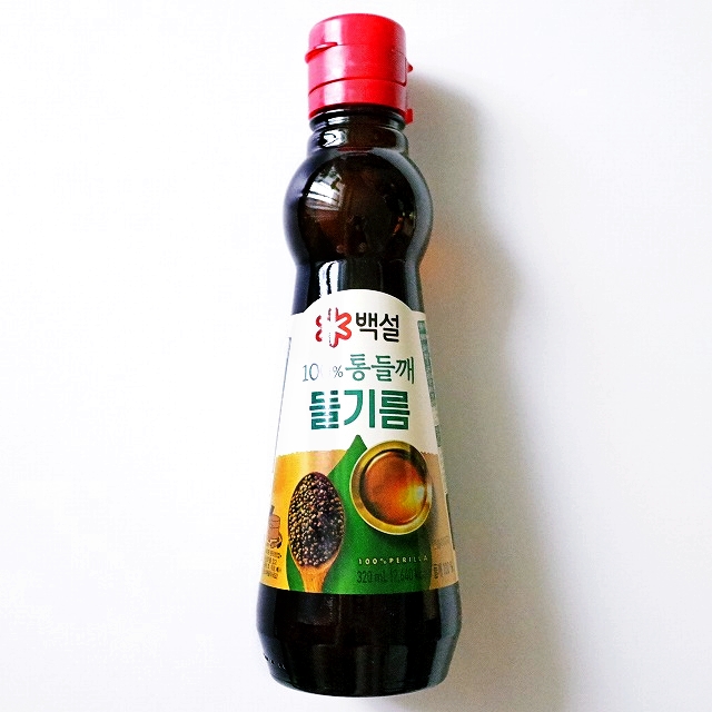 BEKSUL　ペクソル　白雪　えごま油　320ml　백설　100%통들깨　들기름