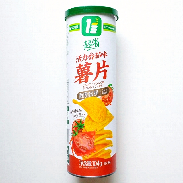 大潤発　RT-Mart　超省　活力番茄味　薯片　トマト味ポテトチップス