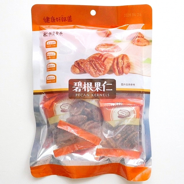 恒康食品　碧根果仁　PECAN KERNELS　ピーカンナッツ　108g　６袋入り