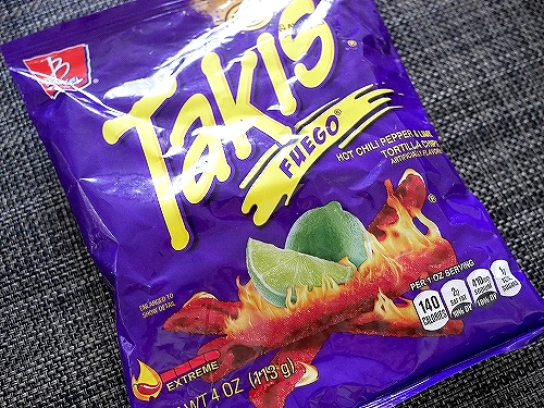 BARCEL タキス トルティーヤチップス ホットチリペッパー＆ライム Takis FUEGO 113gの口コミ
