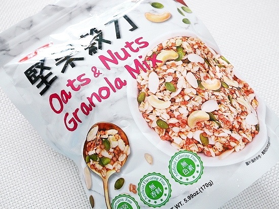 華元 堅果穀力 オーツ＆ナッツグラノーラミックス 170gの口コミ