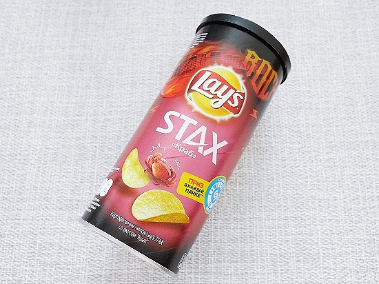 レイズ　Lay's　ポテトチップス　スタックス　STAX　カニ味　Крабの口コミ