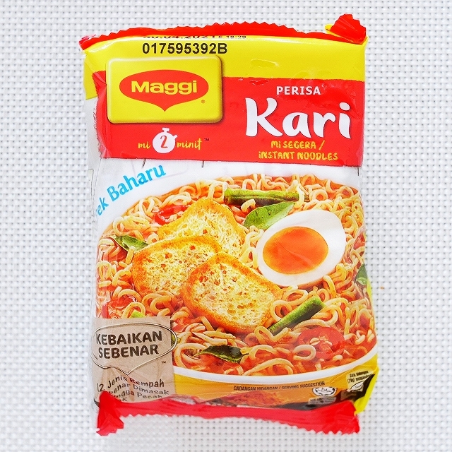 Maggi PERISA Kari Pek Baharu マギー　カレー味インスタント麺　５袋入りの口コミ