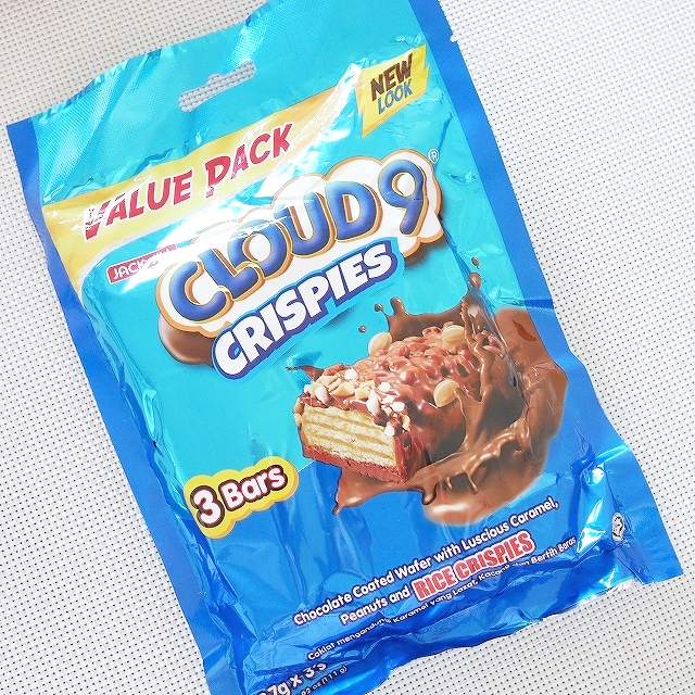 JACK'n JILL CLOUD9 CRISPIES クラウドナイン クリスピーズ チョコレート菓子 ３本入りの口コミ