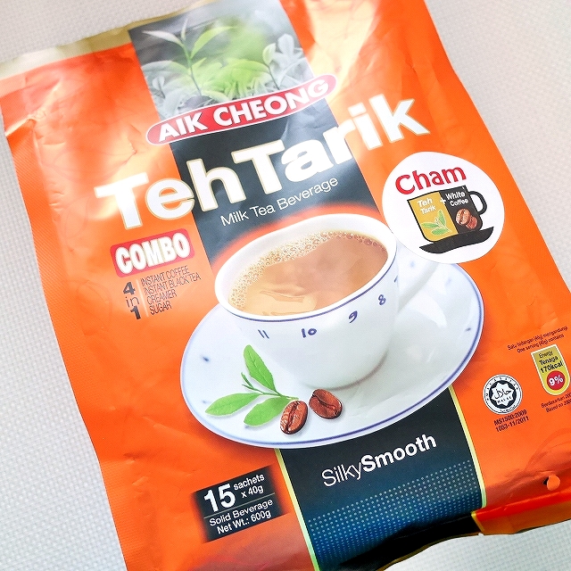 AIK CHEONG Teh Tarik COMBO Cham テタリ インスタントミルクティーホワイトコーヒーコンボの口コミ