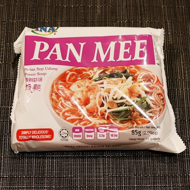 INA PAN MEE Assorted　パンミー　インスタント麺　アソート　板麺　５種類５袋入りの口コミ