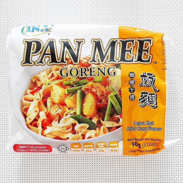 INA PAN MEE Assorted　パンミー　インスタント麺　アソート　板麺　５種類５袋入りの口コミ