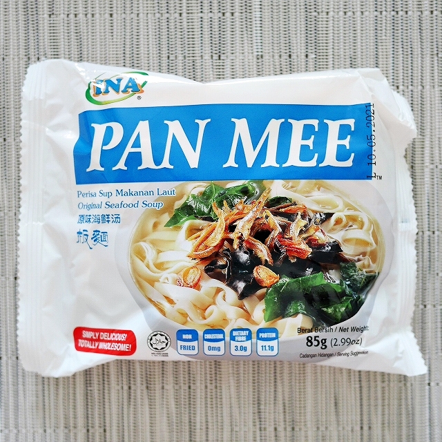 INA PAN MEE Assorted　パンミー　インスタント麺　アソート　板麺　５種類５袋入りの口コミ