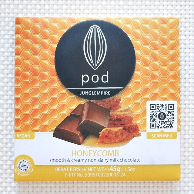 podチョコレート　ハニーコーム　ポッドチョコレート　HONEYCOMB 45gの口コミ