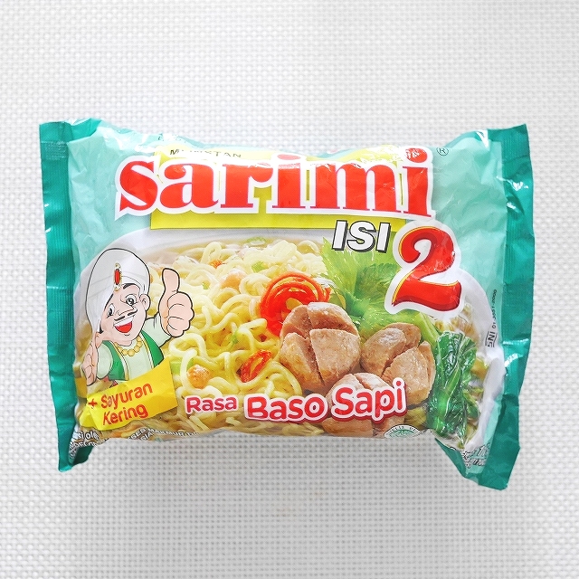 sarimi ISI2 Rasa Baso Sapi　サリミ　インスタント麺　バソサピ　牛肉団子味　2食入りの口コミ