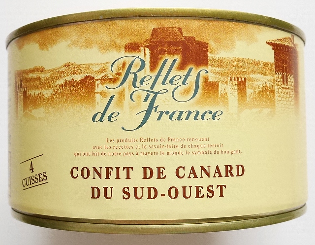 Retlets de France 鴨のコンフィ缶詰 CONFIT DE CANARD DU SUD-OUESTの口コミ