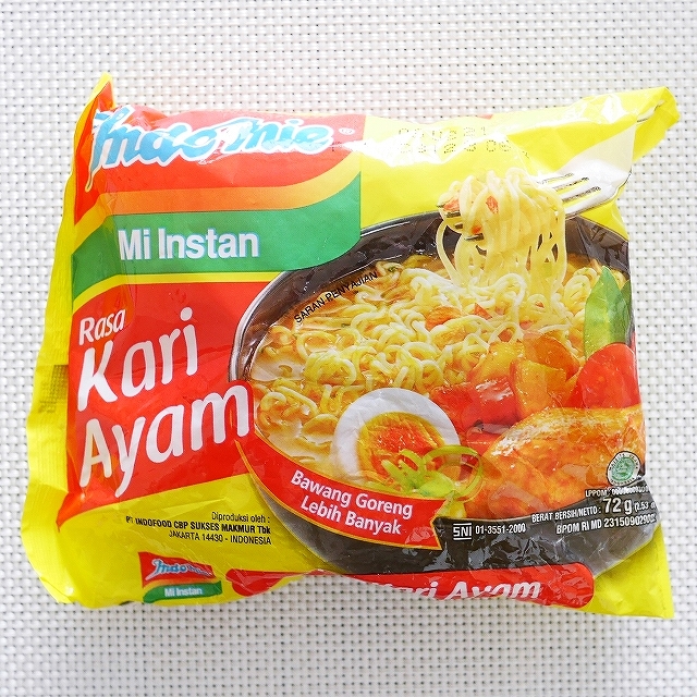 Indomie Mi Instan Rasa Kari Ayam　インドミー　ラサカリーアヤム　チキンカレー味の口コミ