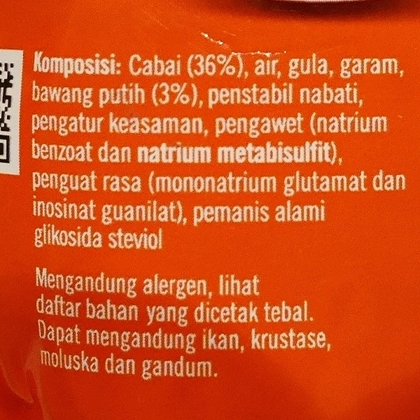 ABC　サンバルアスリ　チリソース　パウチ　ABC SAMBAL ASLI 75gの口コミ