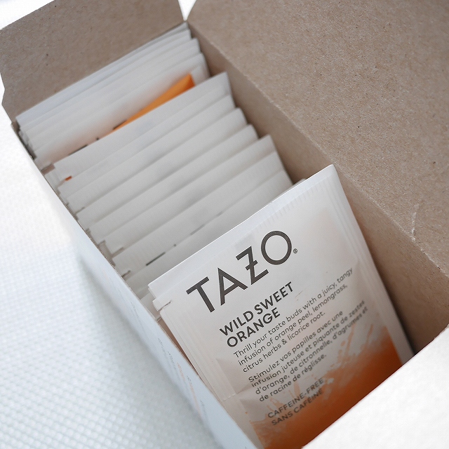 未使用 TAZO タゾティー ワイルドスウィートオレンジ カフェインフリー ハーブティー 20ティーバッグ