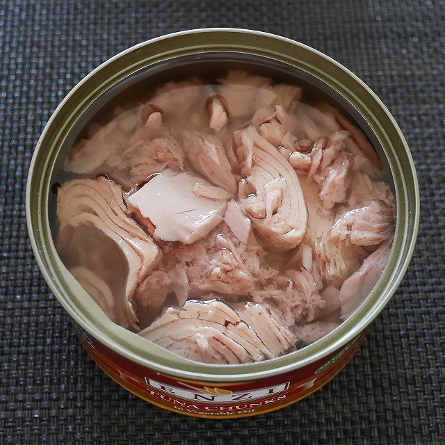 ENZI TUNA CHUNKS in Vegetable Oil　ツナチャンク　ツナのオイル漬けの口コミ