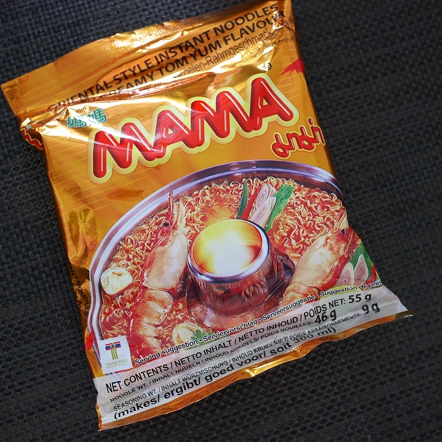 MAMA SHRIMP CREAMY TOM YUM　ママー　オリエンタルスタイルインスタントヌードル　トムヤムラーメンの口コミ